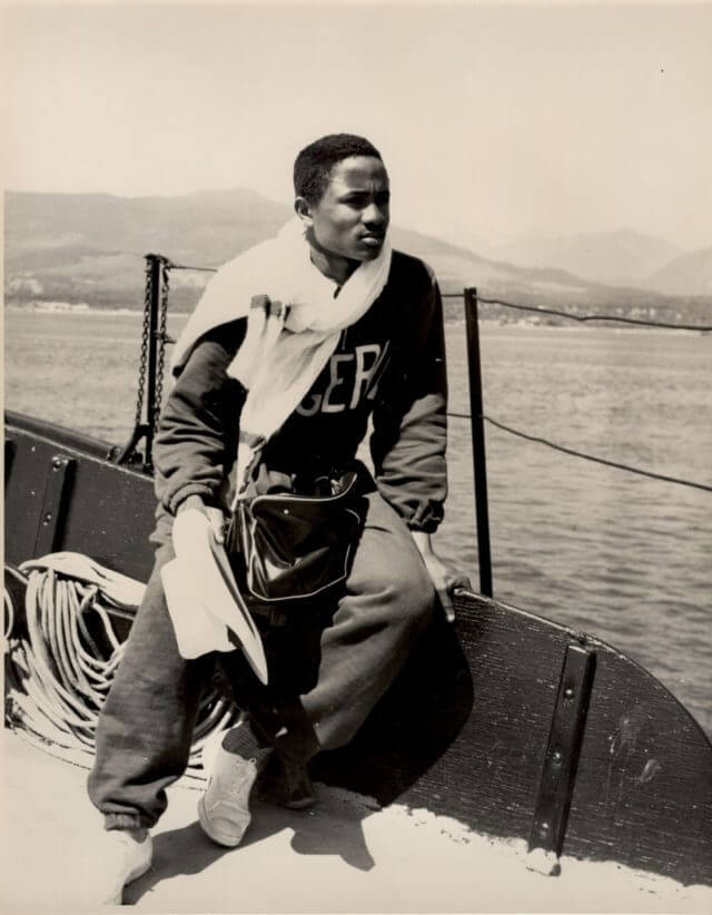 Nigerian high jumper Emmanuel Ifeajuna on a boat cruise in Vancouver e1494071509799